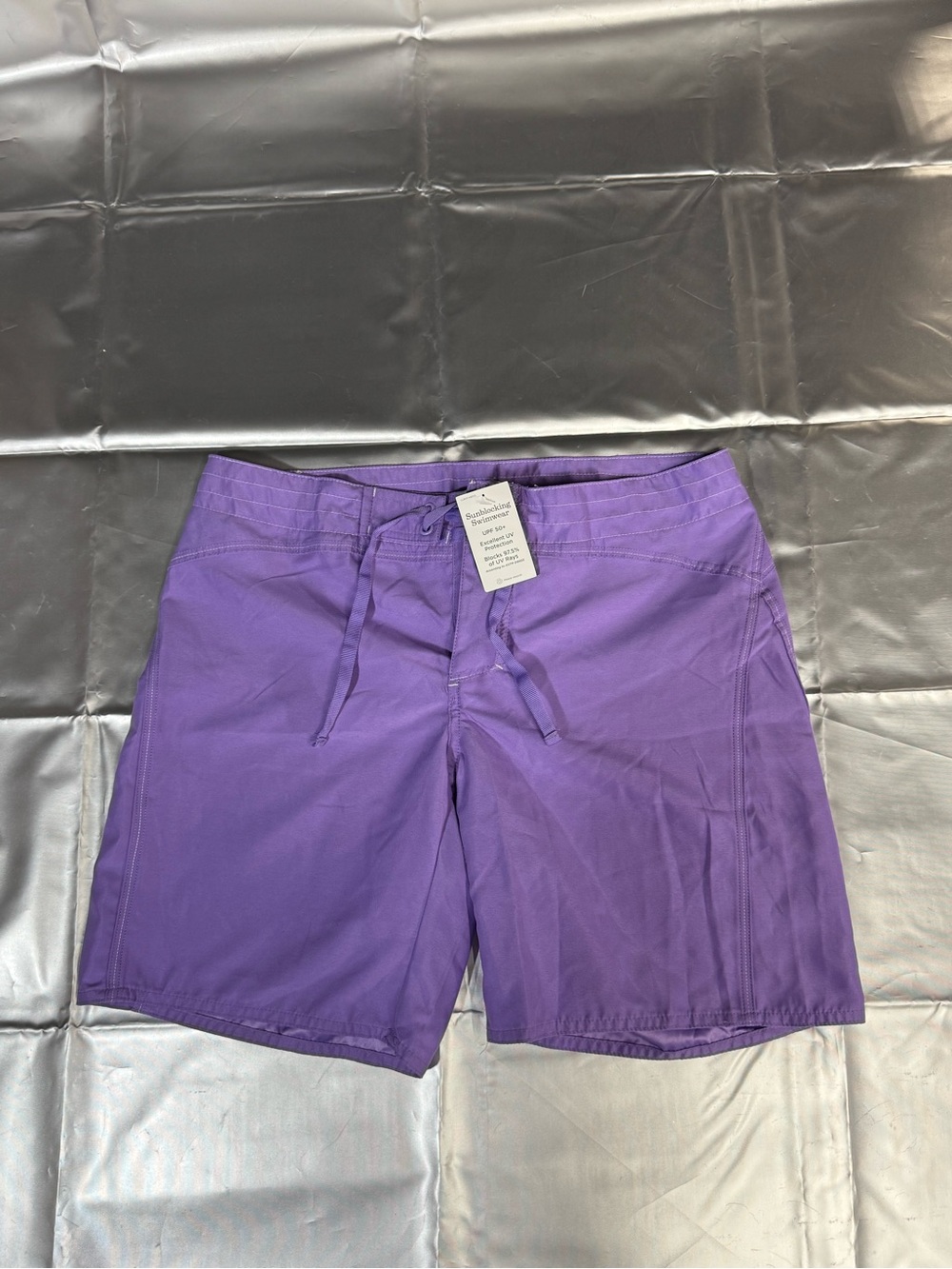 L.L. Bean Lavender Swim Shorts with Drawstring size 16 girls